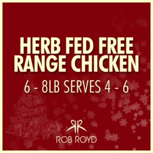 herb fed free range chicken